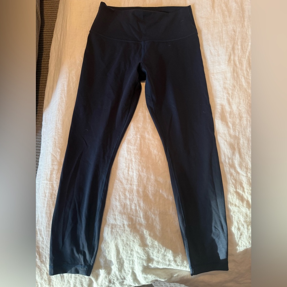 lululemon Wounder train navy, 25” size 10 Black Leggings